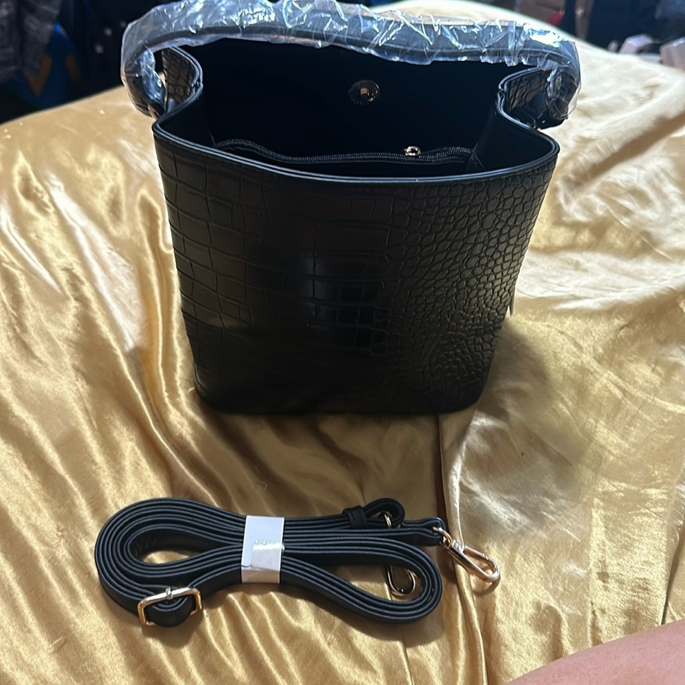 AOTA all of the above black peta-approved vegan purse
